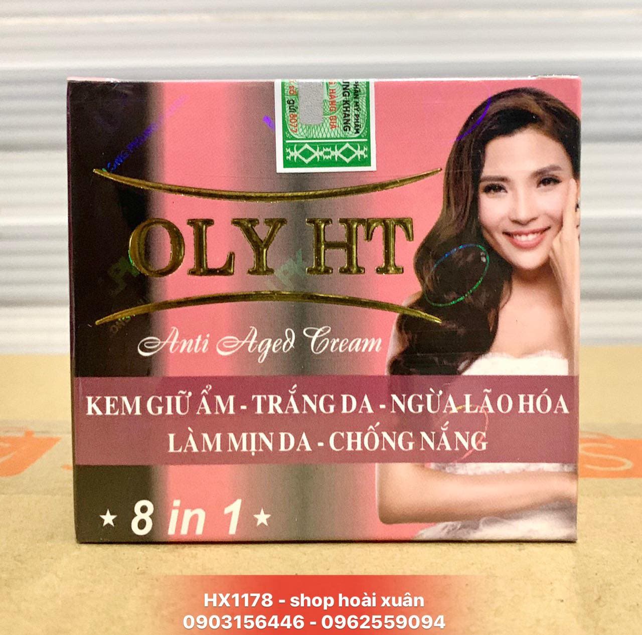 [HCM]Kem dưỡng da OLY HT - Kem giữ ẩm Trắng da Ngừa lão hóa Làm mịn da Chống nắng 8 in 1 (25g) - HX1178
