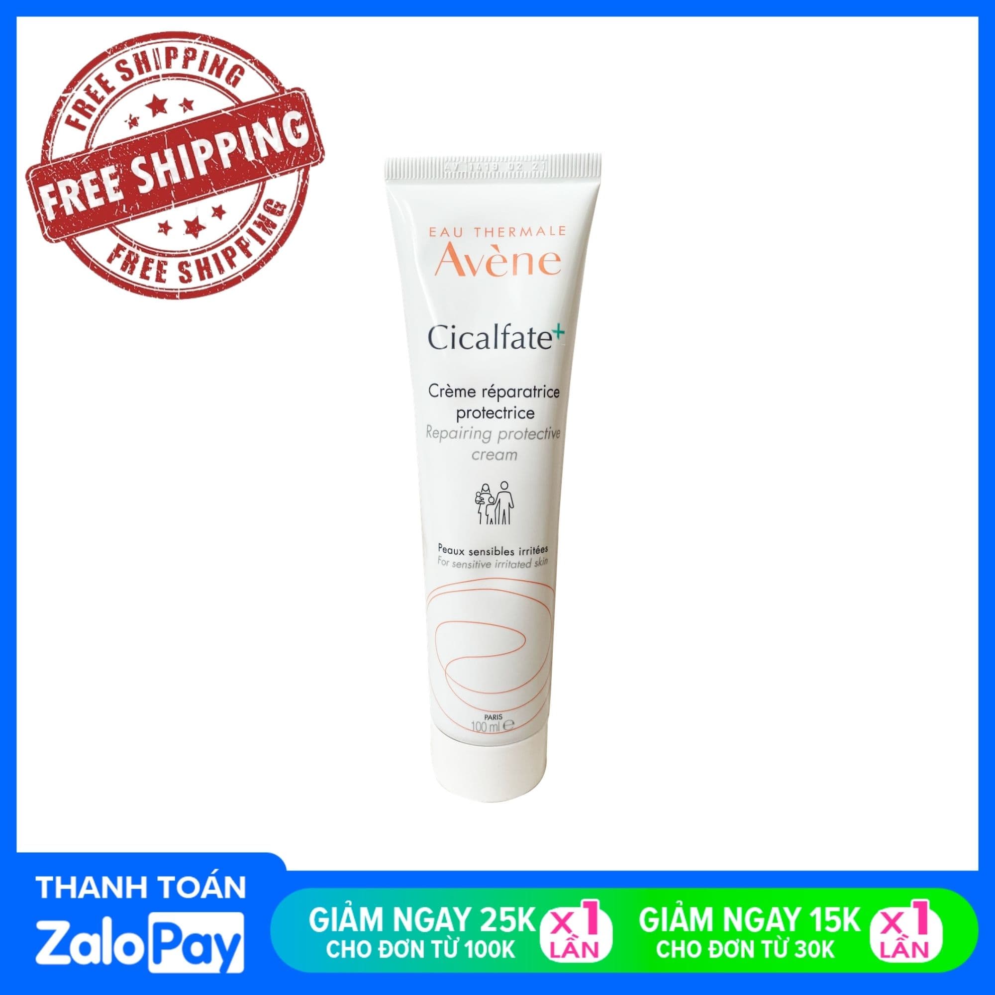 [HCM]Kem Dưỡng Làm Mờ Sẹo Phục Hồi Và Tái Tạo Da Avene Cicalfate Repair Cream 100ml