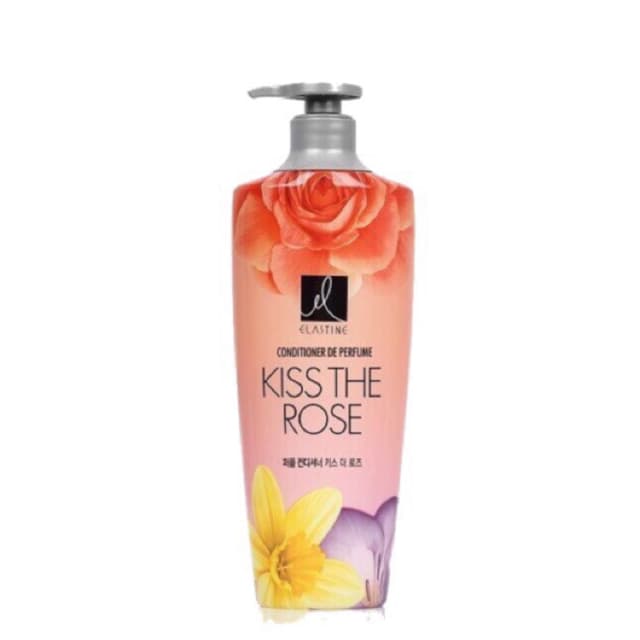 Dầu xả Kiss The Rose Elastine Shampoo De Perfume Hàn Quốc 600ml - Hương hoa hồng