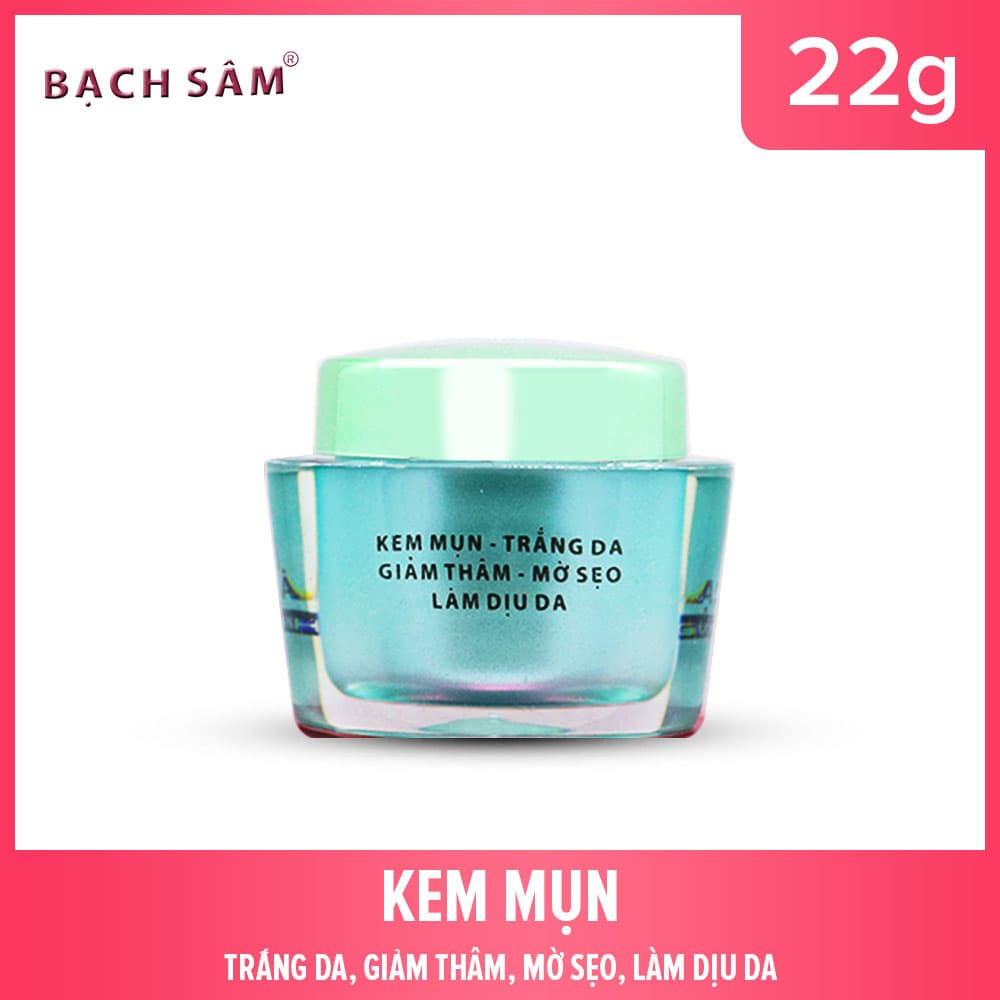 BẠCH SÂM kem dưỡng trắng da- giữ ẩm- giúp tái tạo- ngăn ngừa lão hóa da 22g K7 - [Mỹ Phẩm Hà Linh]