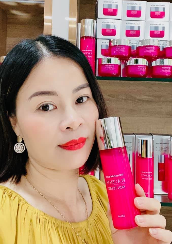 Nước hoa hồng Nhau thai cừu The nature Book Placenta skin toner