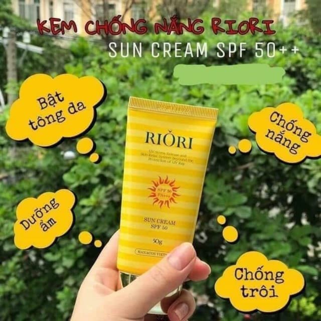 [HCM]Kem Chống Nắng RIORI SUN CREAM SPF50/ PA+++