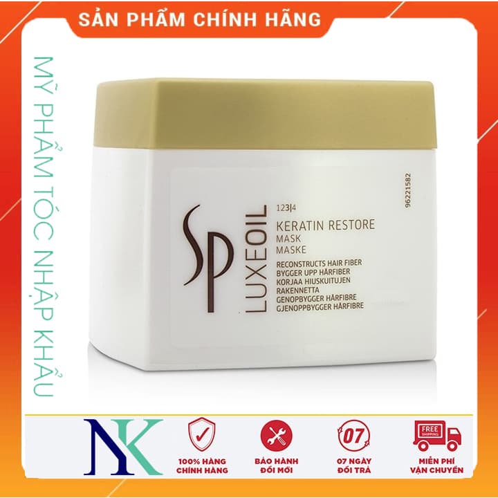 [HCM]Mặt Nạ Dưỡng Phục Hồi Sp Luxe Oil Keratin Restore Mask 400Ml