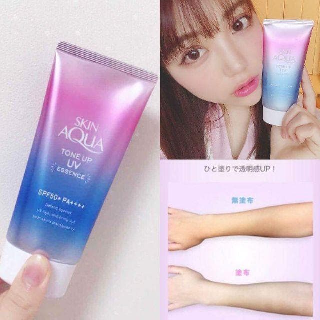 Kem chống nắng Skin Aqua Tone Up UV Essence SPF 50 Nhật Bản 70ml