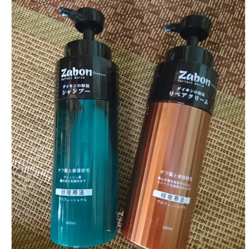 Dầu gội phục hồi Zabon chống rụng kích thích mọc tóc 600ml x2