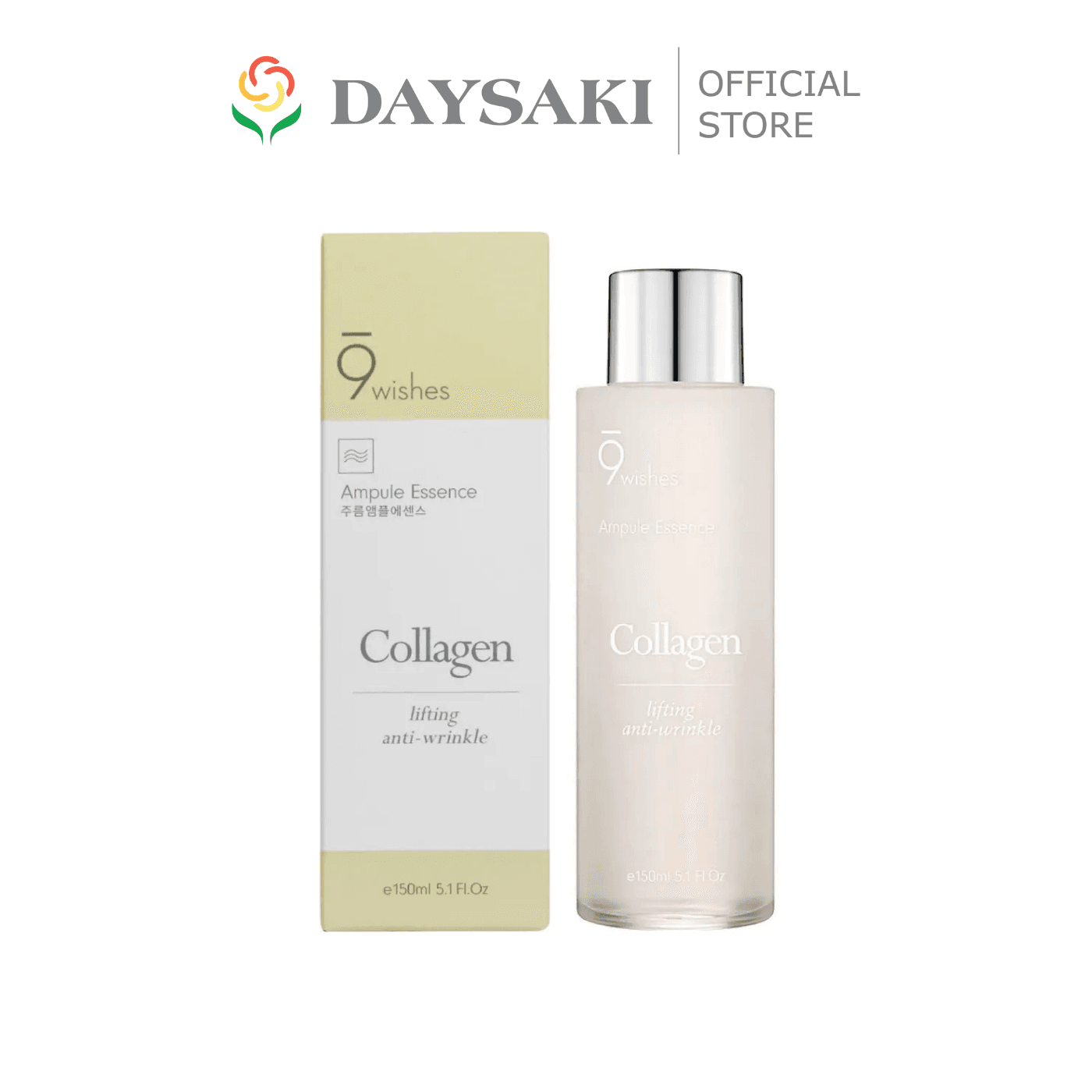 9Wishes Tinh Chất Cải Thiện Nếp Nhăn & Cấp Ẩm Da Collagen Ampule Essence 150ml
