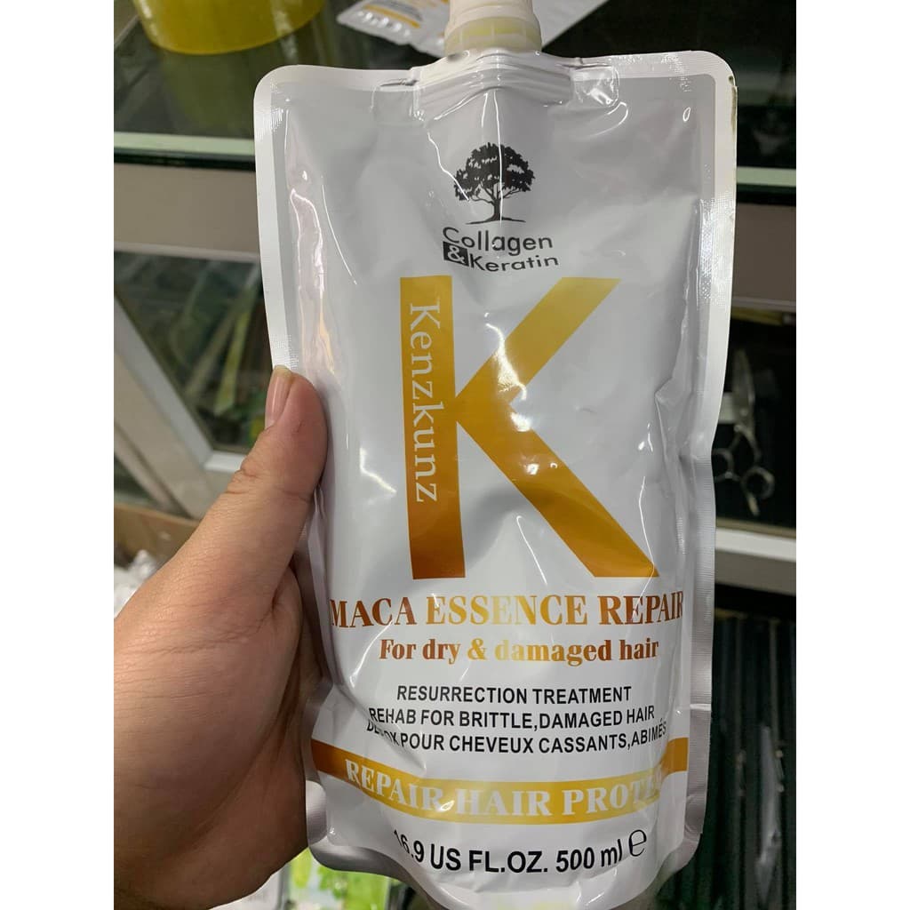 Kem Hấp Ủ Tóc Thơm Mượt Kenz Kunz Maca Essence Repair 500ml