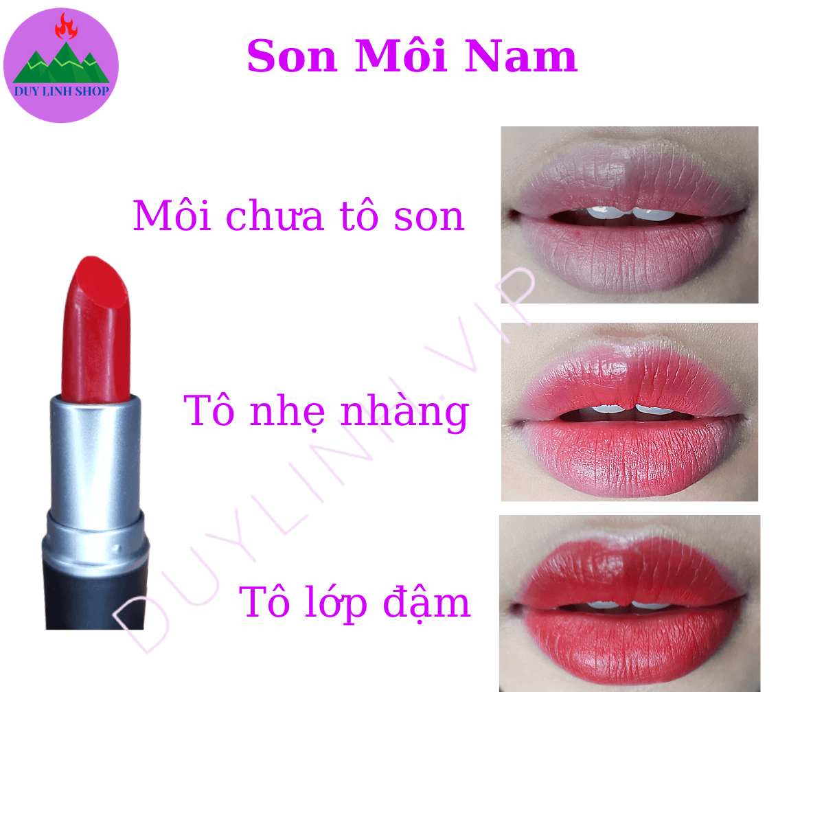 Thỏi son môi nam giới màu đẹp sang trọng thời thượng 10gr
