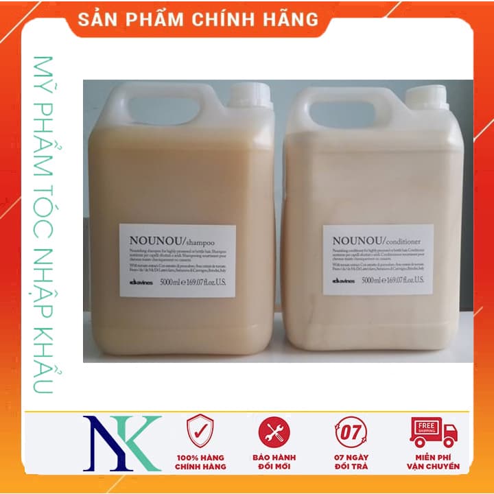 Dầu Gội Xã Nuôi Dưỡng Làm Dầy Chắc Khỏe Thân Tóc Nounou Davines 5000Ml