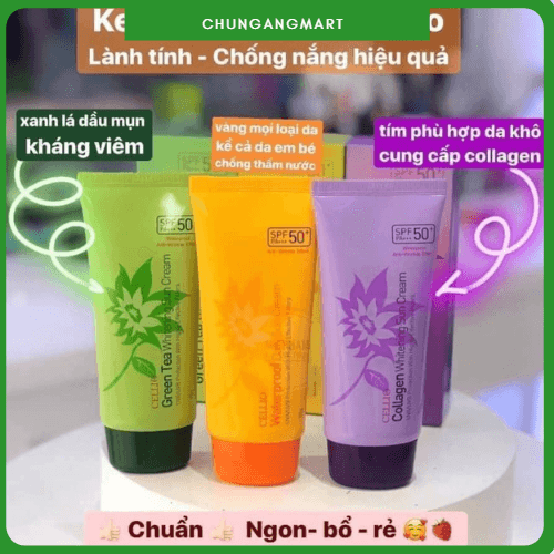 KEM CHỐNG NẮNG CELLIO SPF 50 PA+ 70ML