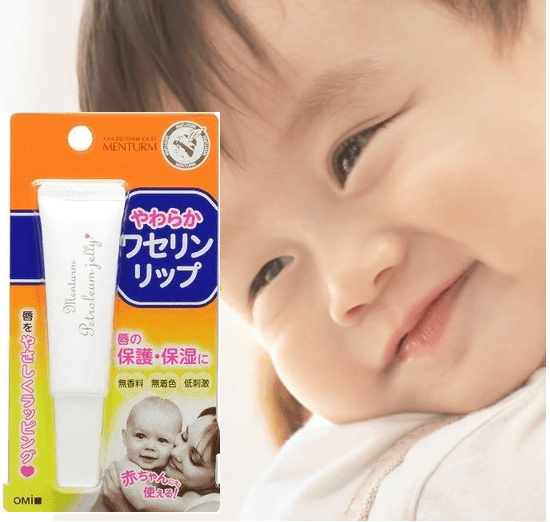 Son dưỡng môi cho bé OMI Menturm Petroleum Jelly - Nhật Bản