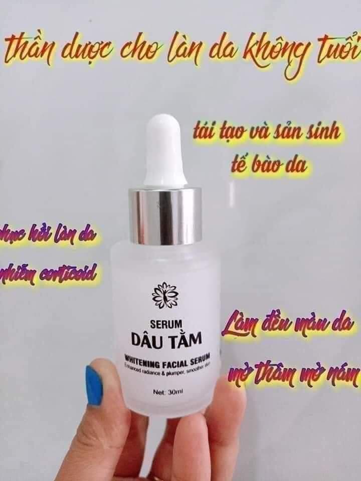 SERUM dâu tằm Lan Chi - giúp trắng da tái tạo và sản sinh tế bào da ngừa mụn  nám  tàn nhang giúp da căng bóng mịn màng