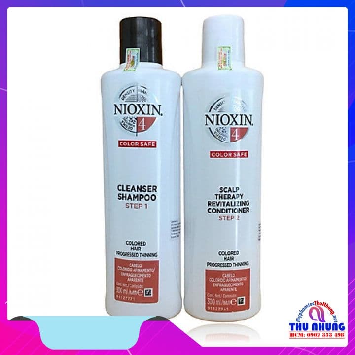 [HCM]BỘ DẦU GỘI /XẢ NIOXIN CHỐNG RỤNG TÓC ( HỆ THỐNG 4) 300ML