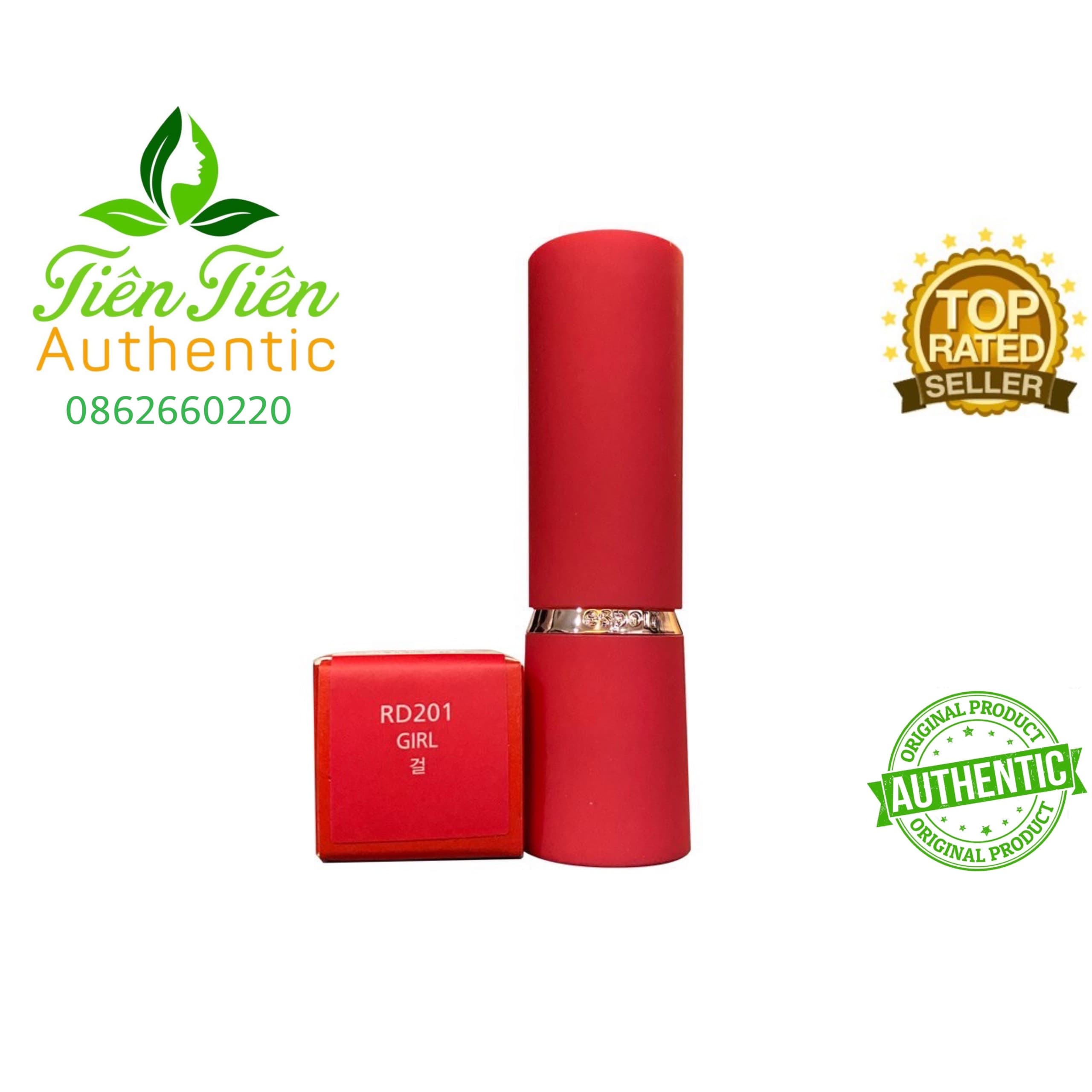 Espoir No Wear- Son Lipstick Chiffon Matte RD 201 Girl