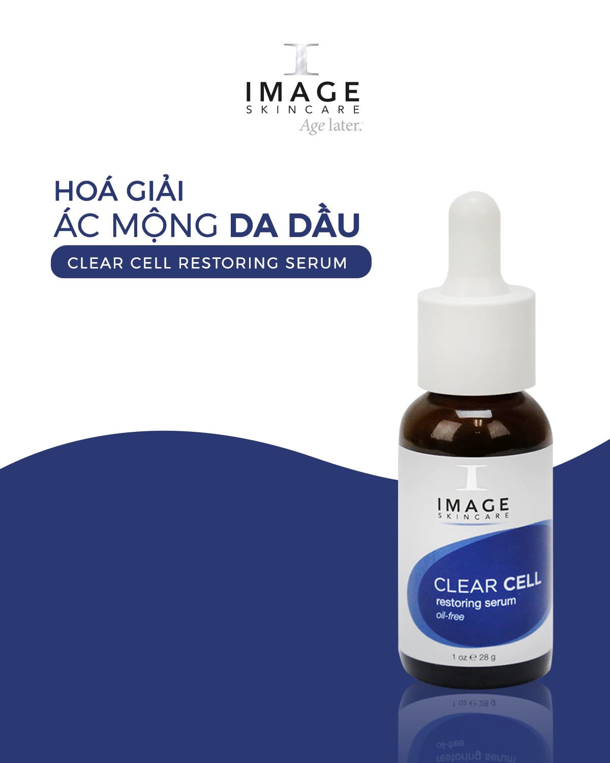 [HÀNG CÔNG TY] Serum Làm Dịu Da Kiểm Soát Bã Nhờn Kháng Khuẩn Image Skincare Clear Cell Restoring Serum Oil Free 28g - SimmyShop