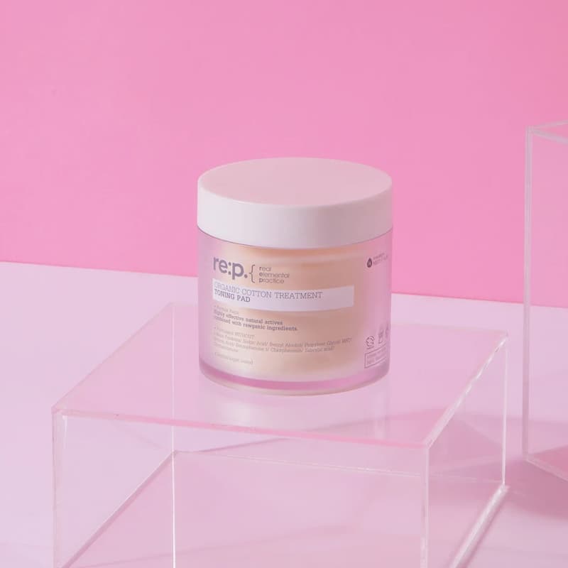 Toner Tẩy Da Chết Dưỡng Ẩm Dịu Nhẹ RE:P Organic Cotton Treatment Toning Pad