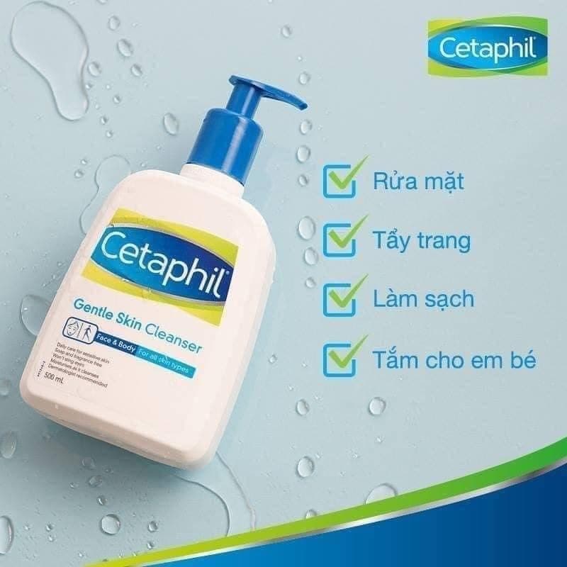 [Cetaphil Chính Hãng Canada] Sữa Rửa Mặt Cetaphil Gentle Skin Cleanser 500ml