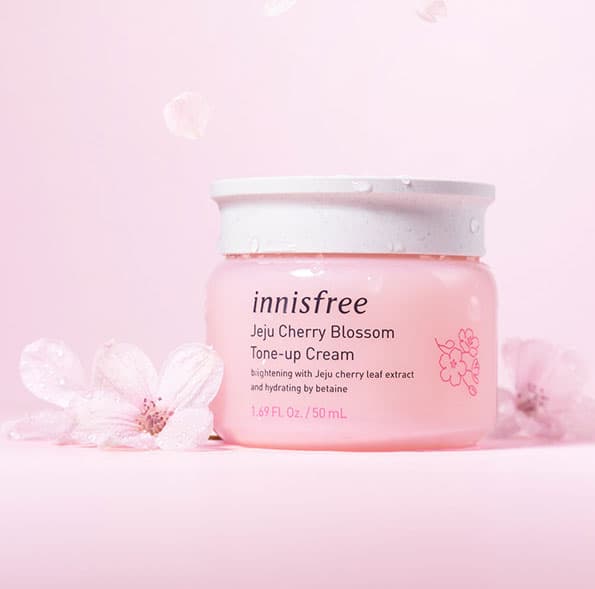 Kem Dưỡng Trắng Da Nâng Tone Tức Thì Innisfree Jeju Cherry Blossom Tone-Up Cream 50ml