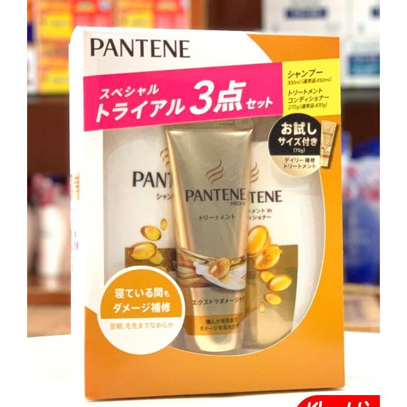 Set 3 Bộ Dầu Gội Pantene nội địa nhật Bản mẫu mới