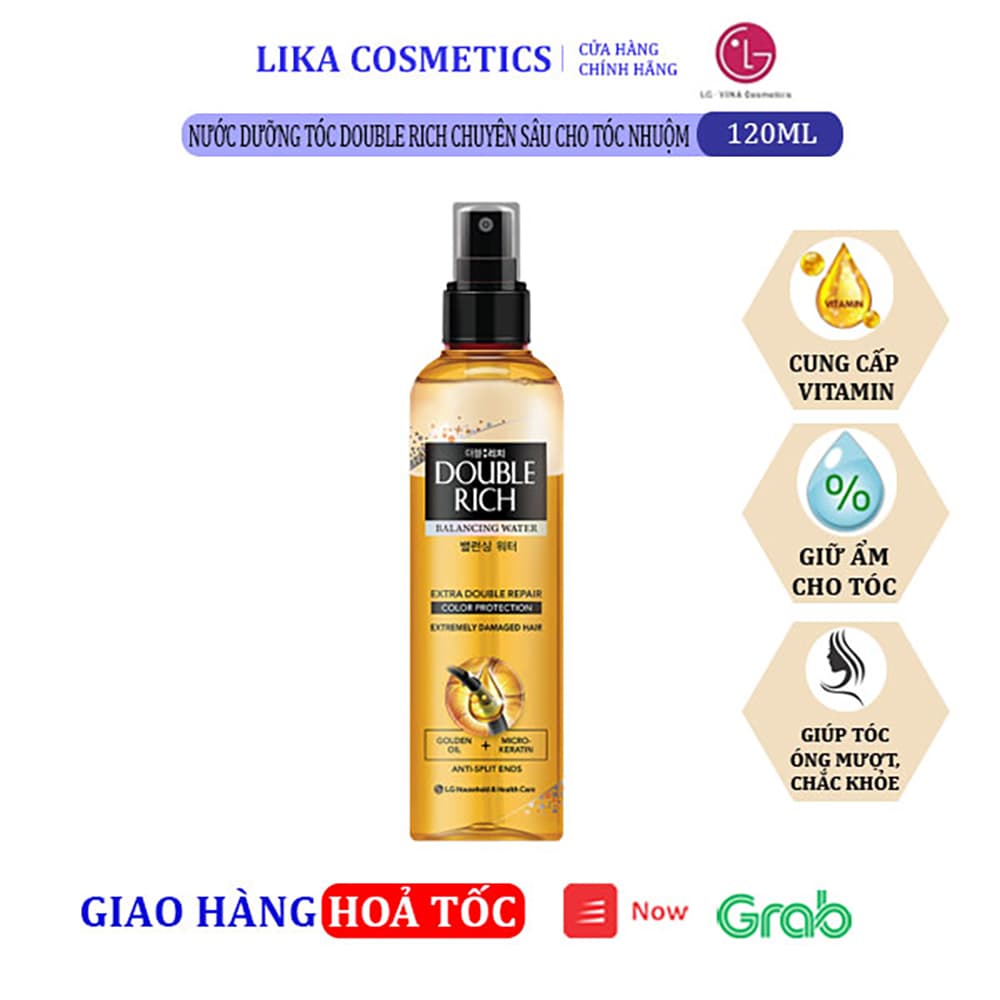 [HCM]Nước dưỡng tóc Double Rich chuyên sâu cho tóc nhuộm 120ml 8935030218236