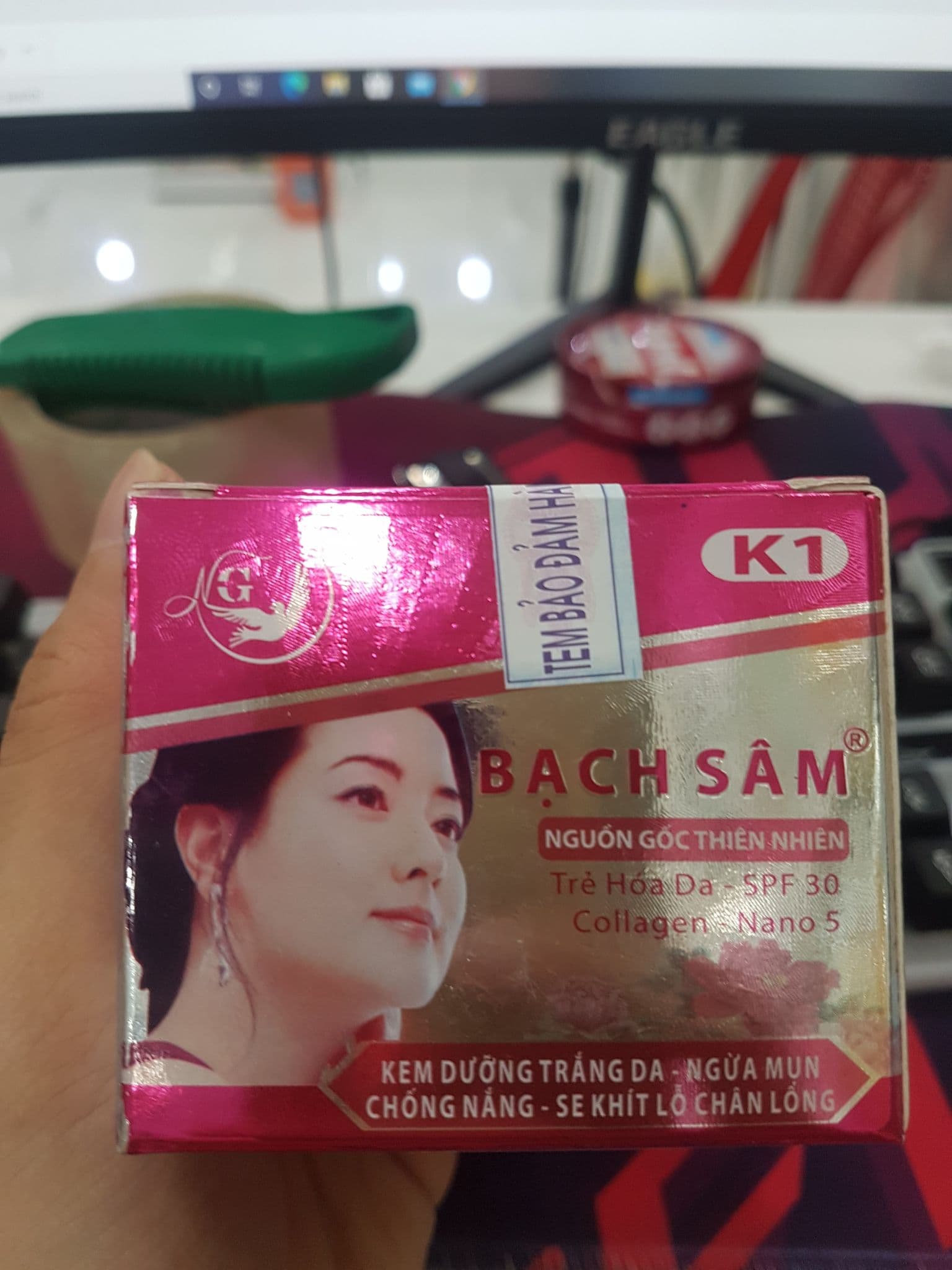 [HCM]Kem Dưỡng Trắng Da - Ngừa mụn - Chống nắng Bạch Sâm K1