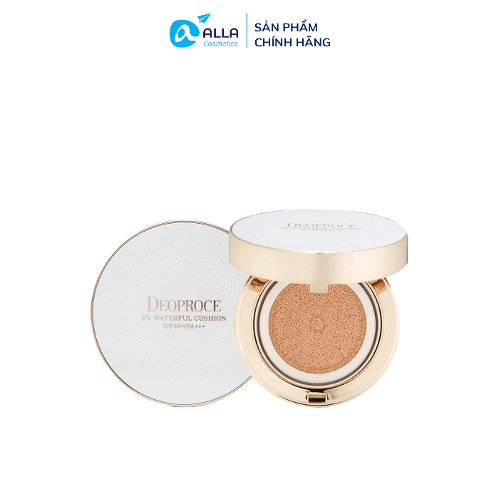 [HCM]Phấn Nước Lâu Trôi Cho Lớp Trang Điểm Mịn Màng Rạng Rỡ DEOPROCE UV Waterful Cushion Màu Natural Beige (#21) 14gx2