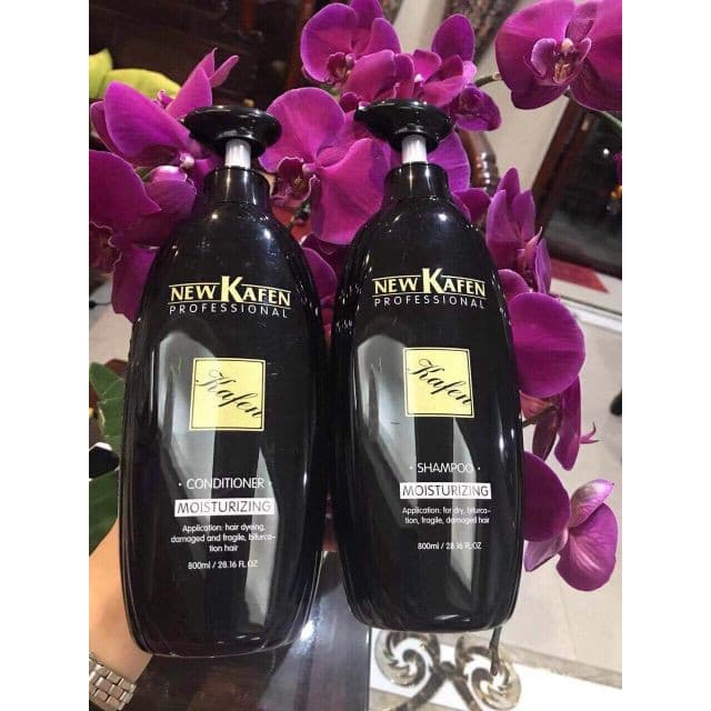 Cặp dầu gội xả siêu mềm mượt hoàn hình NEW KAFEN 800ml x 2
