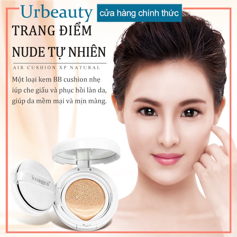 【Urbeauty Mall】BB kem nền,Phấn Nước Cushion Moist Up Dưỡng Ẩm Da Bóng Khỏe Tự Nhiên