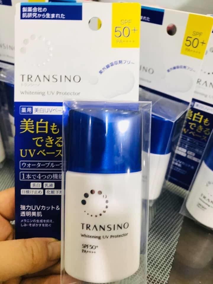 Kem chống nắng và dưỡng da Transino Whitening Day Protector SPF 35 PA +++ - kem chống nắng transino