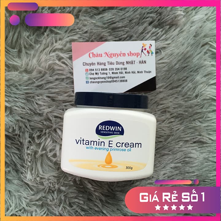 Kem DƯỠNG DA vitamin E và tinh dầu hoa anh thảo giúp da MỀM MỊN SÁNG BÓNG CĂNG MỊN  cho mọi lứa tuổi (300)