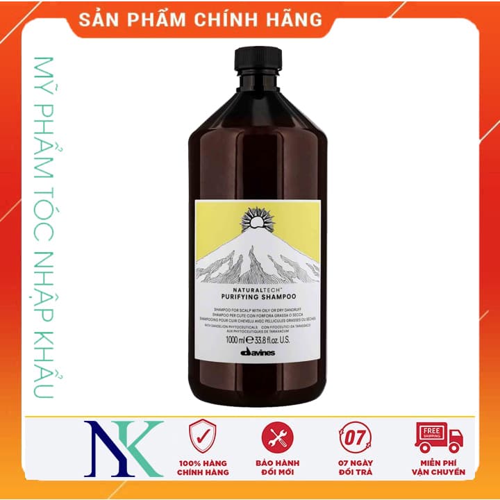 [HCM]Dầu Gội Sạch Gàu Davines Purifying Shampoo 1000Ml