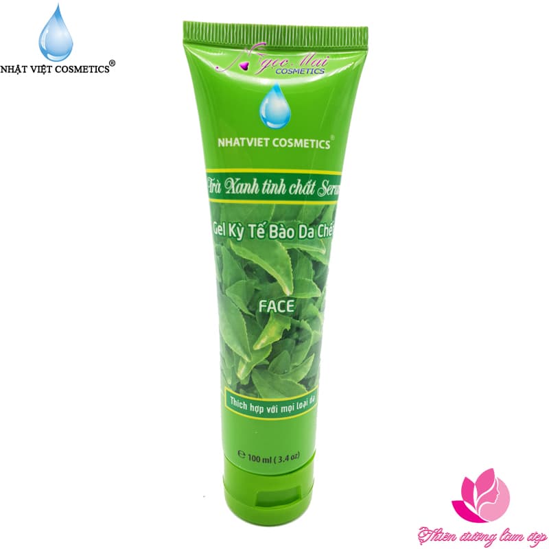 [HCM]Gel tẩy kỳ tế bào chết dành cho da mặt Trà xanh tinh chất Serum NHẬT VIỆT COSMETICS - 100ml