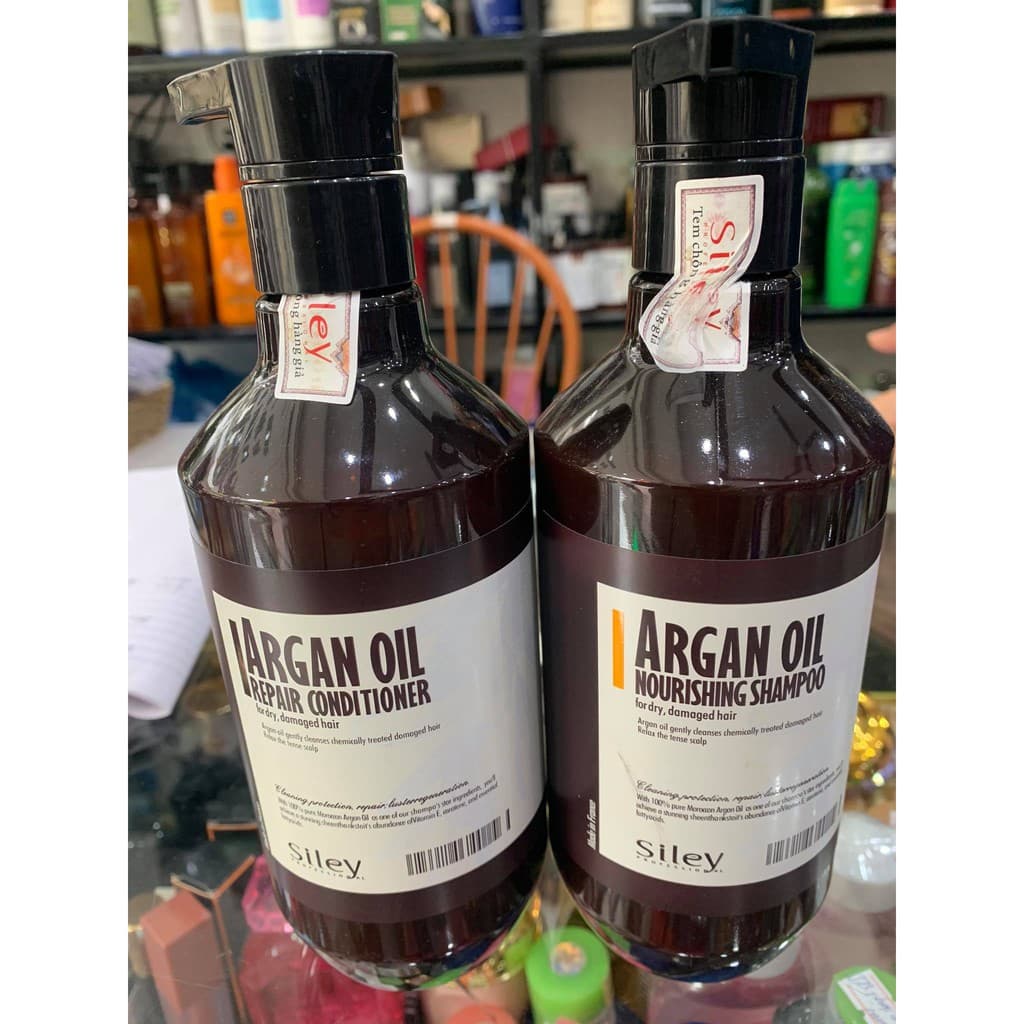 Bộ Dầu Gội Xả Siley Argan Oil 500ml x2