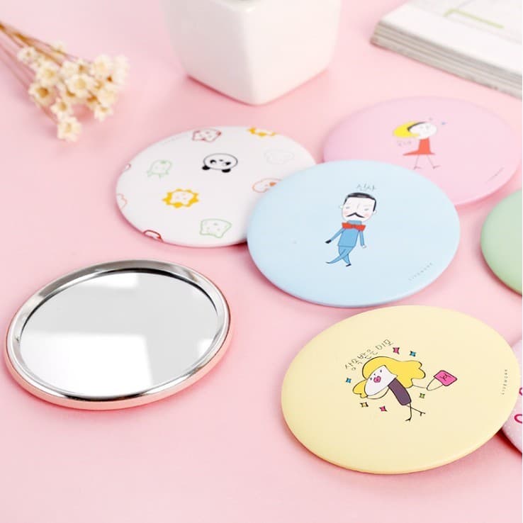 [HÀNG MỚI VỀ] Gương trang điểm mini Hàn Quốc siêu cute gương cầm tay mini xinh xắn nhiều màu sắc