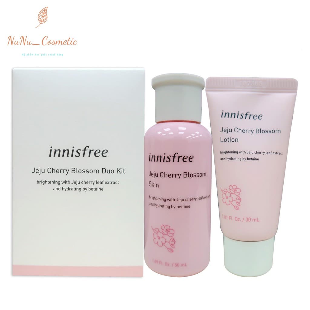 [HCM]Set 2 món dưỡng da Innisfree Jeju Cherry Blossom Duo Kit