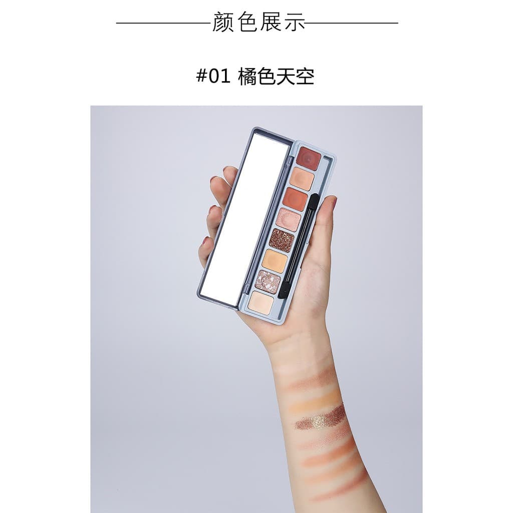 Bảng Phấn Mắt Nhũ 8 Ô Màu Lameila