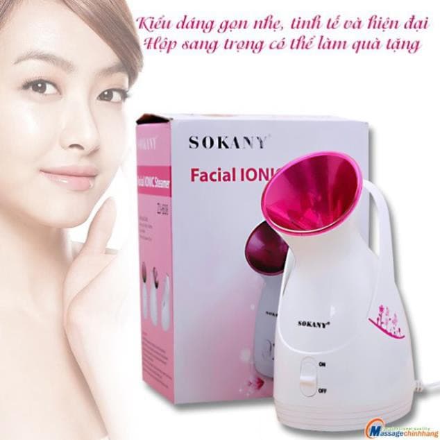 Máy xông hơi mặt chăm sóc da mặt máy tạo hơi nóng giữ ẩm và làm sạch da thời trang chất liệu an toàn