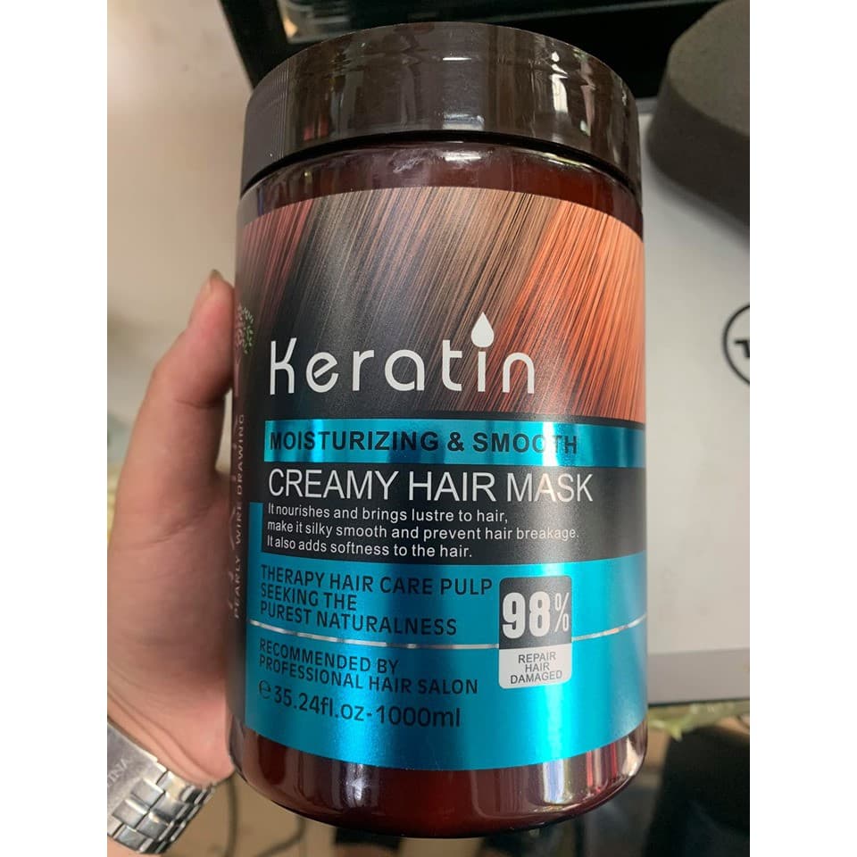 Kem Hấp Ủ Tóc Keratin Creamy Hair Mask 1000ml