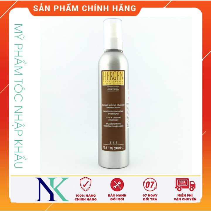 Kem Dưỡng Xả Khô Bes Hergen Leave In Enriching 300Ml