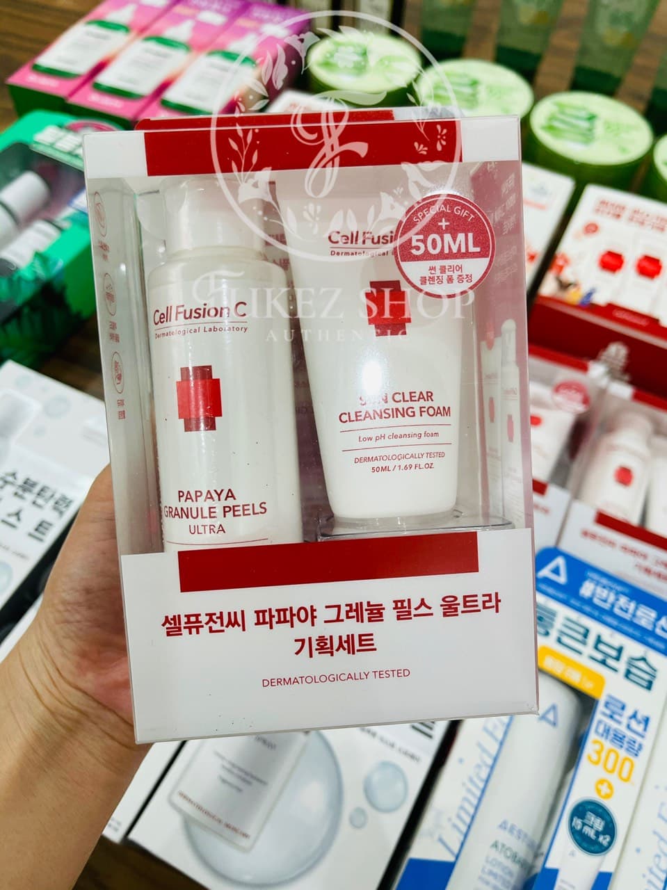 [GIFT] SET CHĂM SÓC DA MỤN CELL.FUSION C PAPAYA & SUN CLEAR - HÀN QUỐC