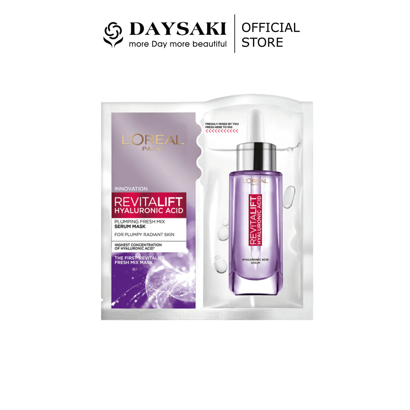 [HCM]LOreal Mặt Nạ Kết Hợp Serum Dưỡng Căng Mịn Da - Revitalift Fresh Mix Plumping Serum Mask