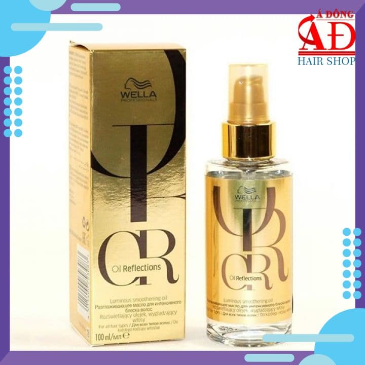Tinh dầu dưỡng tóc WELLA Reflections Luminous Oil tăng cương sáng mượt tóc 100ml (Vàng)