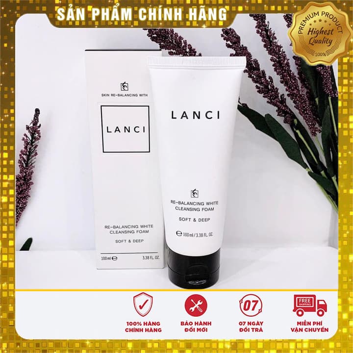 Sữa rửa mặt Lanci Whitening Deep Clean 100ml Date 2023