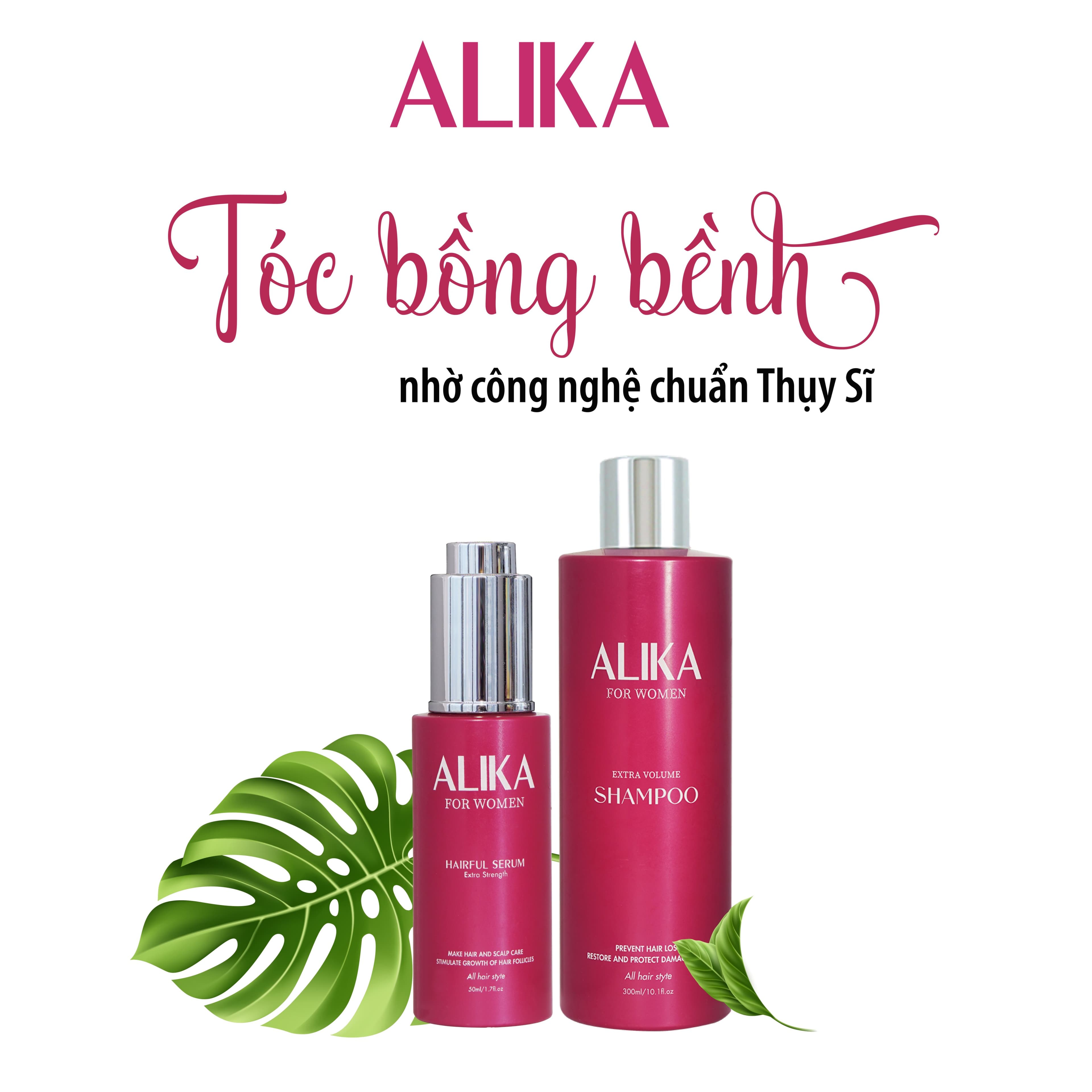 [Hiệu quả 100%] Combo set dầu gội tinh chất Alika for Women kích thích mọc tóc chắc khỏe