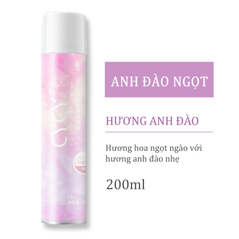[HCM][Peachy Sis] Dầu gội đầu khô ISSY không cần dùng nước chống bết tóc thơm mát suôn mượt chống rụng tóc đánh bay gầu dành cho nam nữ 200ML