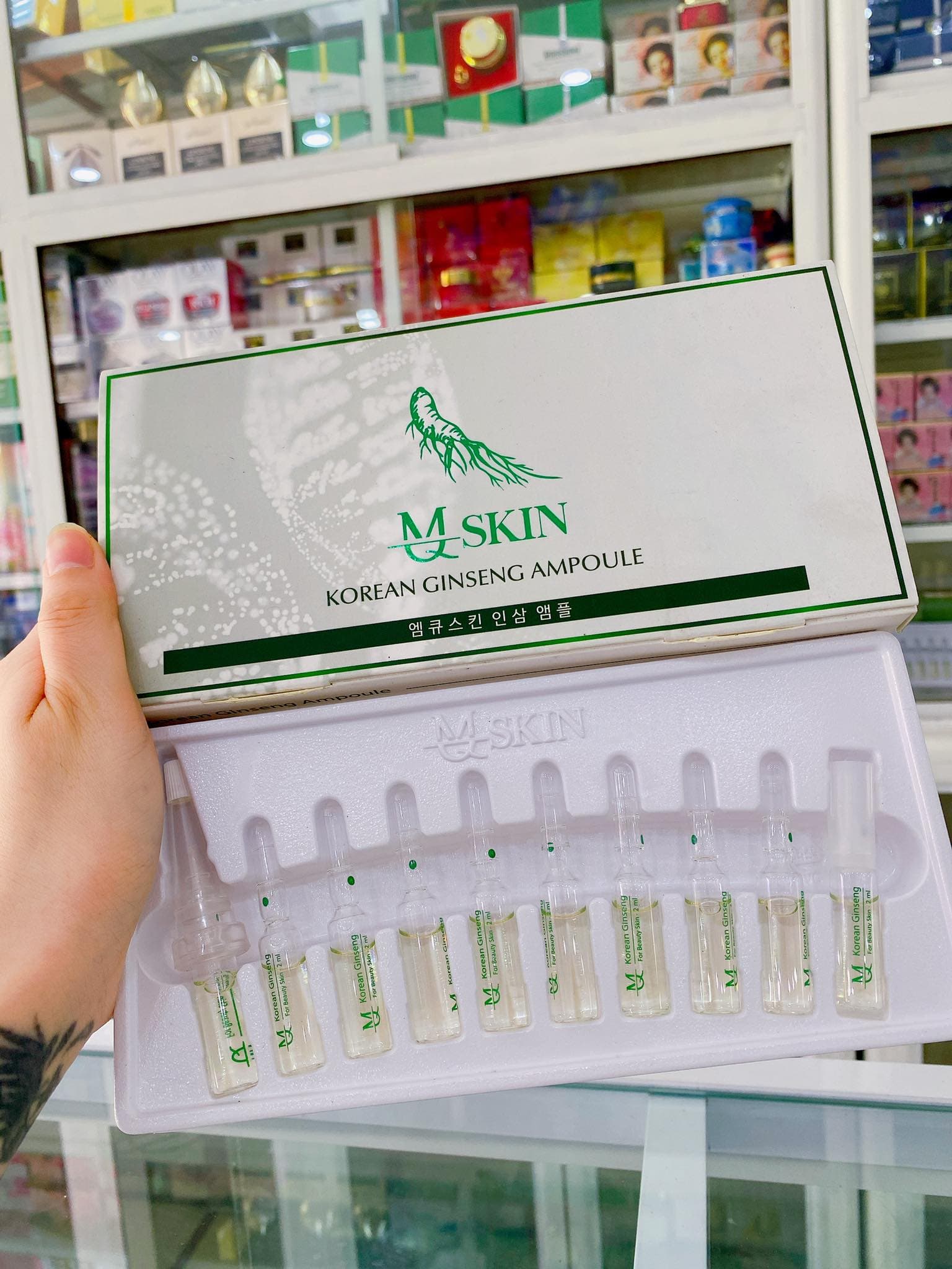 [HCM]Serum nhân sâm căng bóng da MQ Skin Korean Ginseng Ampoule