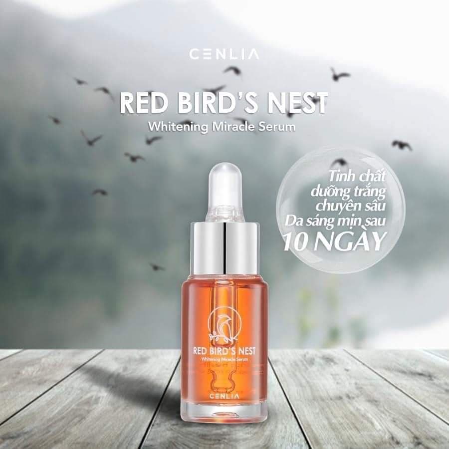 [HCM]Serum huyết yến CENLIA serum cấp ẩm dưỡng trắng da thu nhỏ lỗ chân lông kềm dầu dành cho mọi loại da