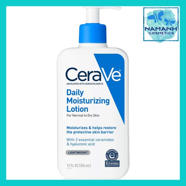 Sữa dưỡng thể cho da khô và nhạy cảm CeraVe Daily Moisturizing Lotion với ceramides hyaluronic acid 355ml