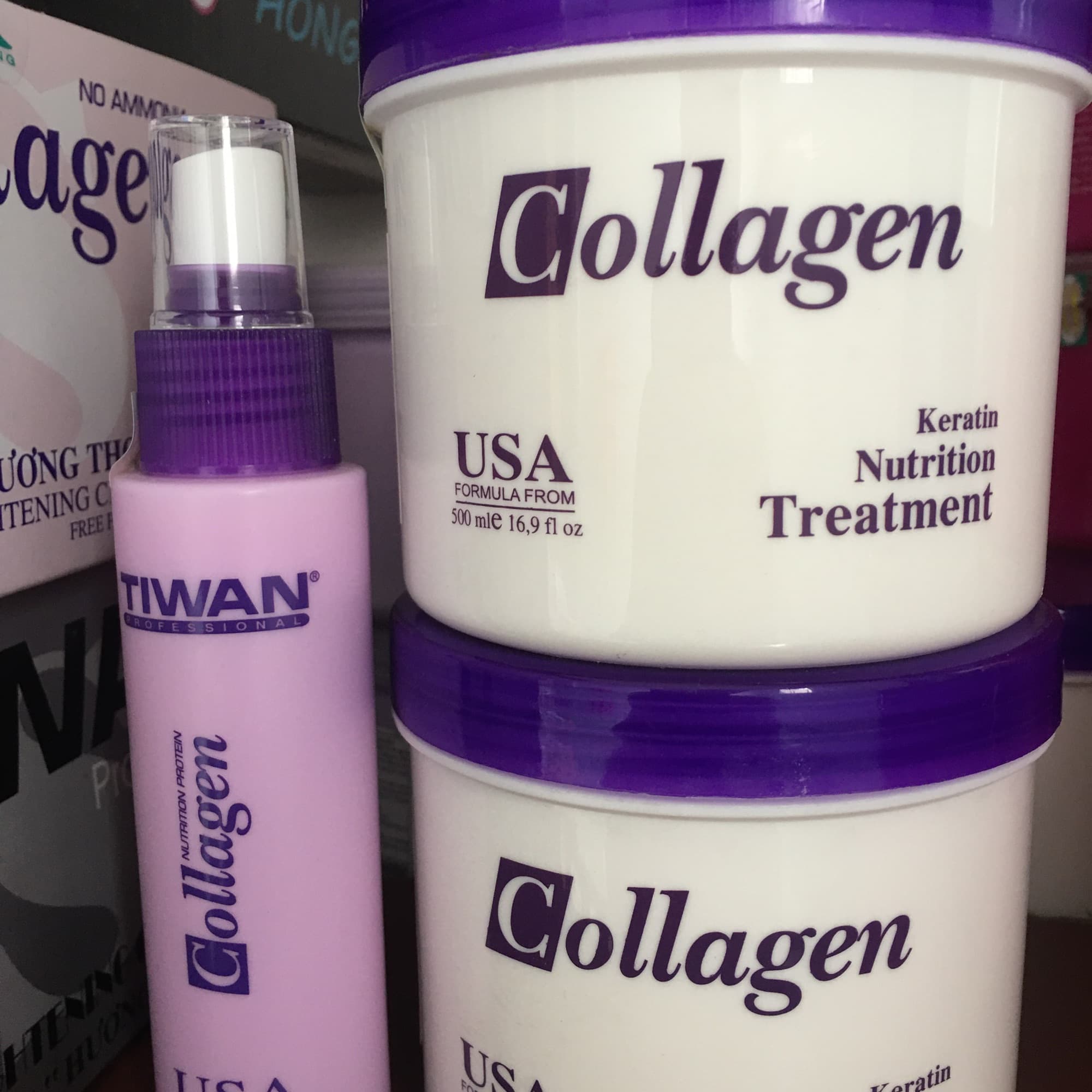 [HCM]Combo 2 hấp dầu collagen ( tặng kèm 1 sữa dưỡng collagen )
