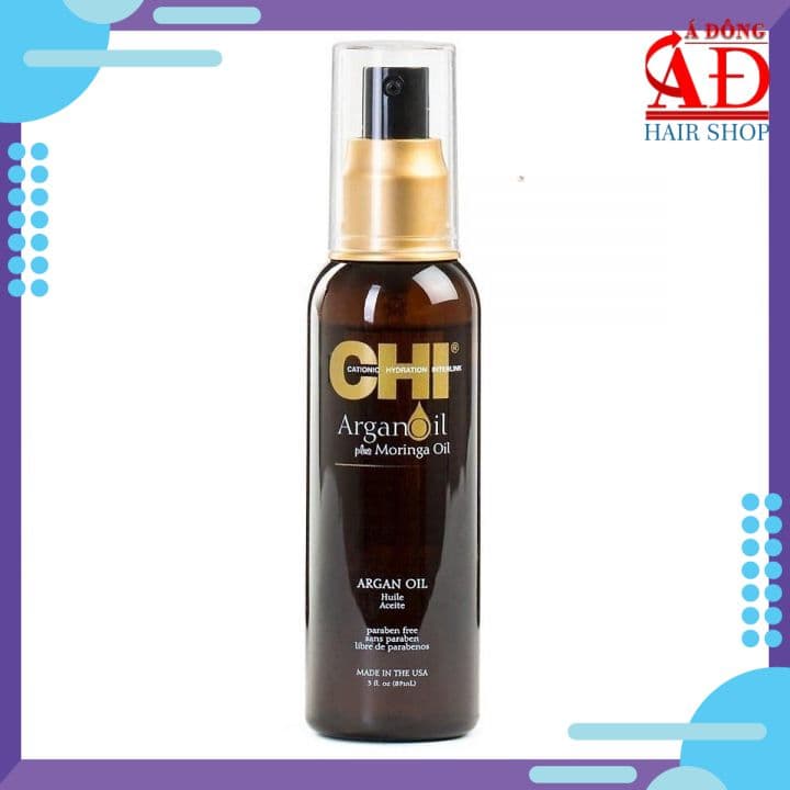 [Chính hãng] [KM] Tinh dầu dưỡng tóc khô hư tổn cao cấp CHI Argan Oil 89ml